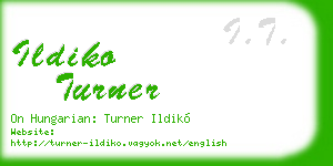ildiko turner business card