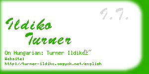 ildiko turner business card